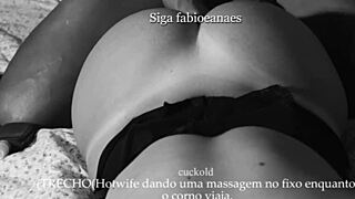 Hotwife Safada Massageando o Pauzão do Fixo Enquanto o Corno Teve que Fazer uma Viagem Ela Filmou Tudo para Ele Trecho