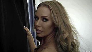 Big ass blonde milf nicole aniston exposed amazing body after striptease with tits tattoo ass small 18+ tits undressing clothes ripped