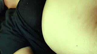 MILF Explores Orgasmic Belly Fetish in Amateur Session with Intense Climax