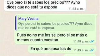 Doña Mary bent over in doggystyle, getting fucked hard while husband is away