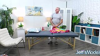 See how the masseur satiates big lustful mature lady lynn with dildo and toys!