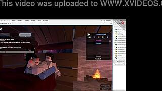 Fat milf gives footjob to daddy.