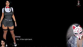 anna, show me your exciting affection under that skirt?