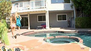 Blonde mature lesbian: 'Want me to eat your pussy?'