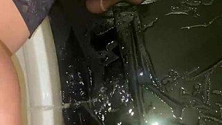 Tall Latina Milf In Lingerie Plays With Pee Close Up