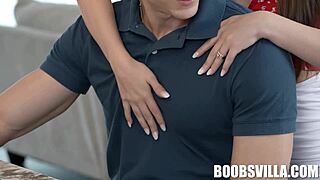 Parker ambrose gives serena hill a taboo blowjob for stress relief