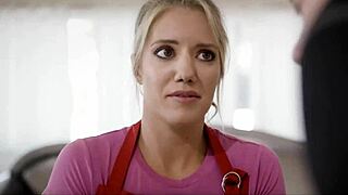 Is This Blonde Maid Ready For Threesome Anal?