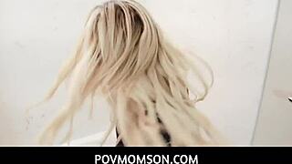 Blonde milf stepmother brooklyn chase provokes with helping hand to stepson