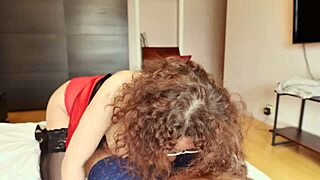 My Step Son's Teacher Sucks My Dick With Intense Deepthroat And Beautiful Brunette Charm.