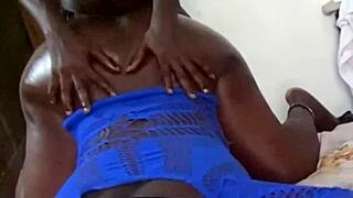 big ass neighbour cheats when home alone