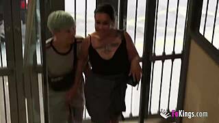 Milf looks for a rookie to fuck while her husband watches her 😏👀