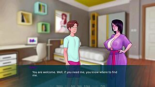 I uh played Sexnote part 7 with that cartoon milf teacher and her big tits...