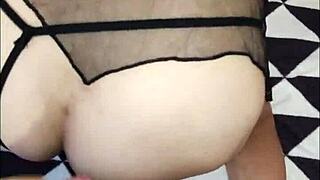 july home compilation with skinny brunette milf in lingerie having anal orgasm