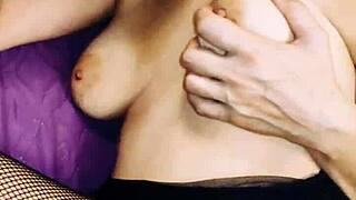 the camera is on and my legs are spread in lingerie for pov