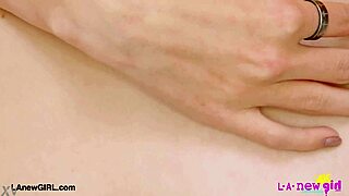 Hey check this lovely blonde beauty showing off her petite figure on casting couch.