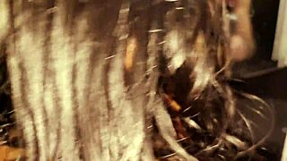 Meu padrasto only fucks me in the ass with doggystyle and piercing play!