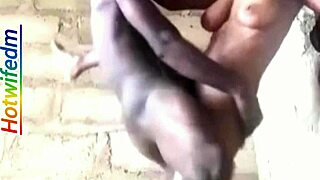 Curvy black milf gets rough interracial fucking in homemade video with cum inside her wet pussy.