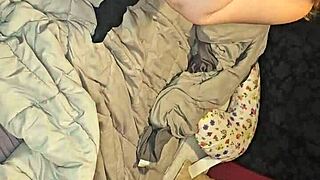 big milf with boobs giving blow job passionately