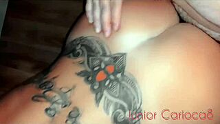 Loira bem safada dan�ando na festa e provocando with outdoor blowjob and doggystyle fucking