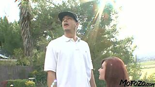 Young REDHEAD Swallows CUM!