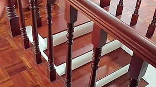 My young 18+ housewife stepmom got stuck and I fucked her hard!