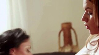 Kissing And Fingering Beautiful Erotic Lesbians