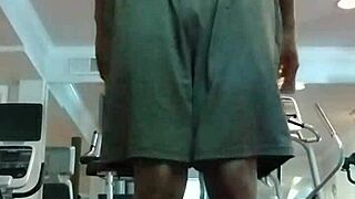 hey uncle, watch my cute brunette roommate do a sexy pole dance in the dorm as your athletic teacher!