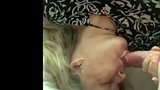 Chubby milf wife gives pov blowjob, swallows cum, and hits orgasm with toys! What a wild amateur session with her big ass and tits.