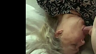 Chubby milf wife gives pov blowjob, swallows cum, and hits orgasm with toys! What a wild amateur session with her big ass and tits.