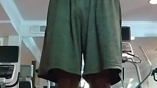 hey uncle, watch my cute brunette roommate do a sexy pole dance in the dorm as your athletic teacher!