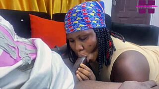 African black big ass stepmom bends over for gateman creampie fuck in doggystyle action, intense and raw