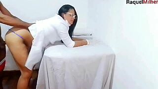 Nurse and aesthetician observe patient's erection in medical setting.