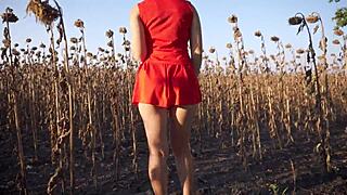 Milf Teases Thong Ass Outdoors