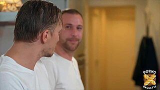 French Milf Takes Two Big Cocks in Lingerie