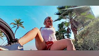 Bebezita, the blonde milf with big natural tits and huge nipples, reveals her sensual side.