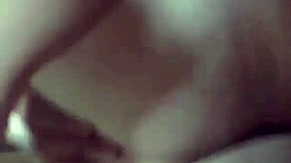 Amateur Latina bbw with big ass and curvy body gives blowjob in bedroom lingerie then swallows cum in mouth for liquid lunch