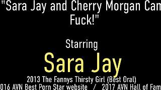 Watch Sara Jay And Cherry Morgan Dive Into Deep Throat Blowjobs And Wild Pussy Fucking!