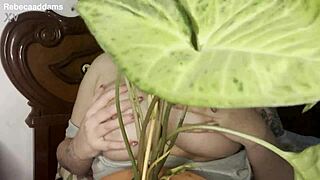 hello to this big natural tit wiggle display