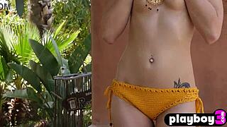 Sexy Small Tits Milf Reveals Hot Body In Outdoor Posing Adventure