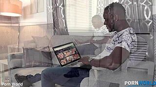 Her boyfriend found out about the interracial deepthroat session with that British brunette MILF in lingerie and stockings.