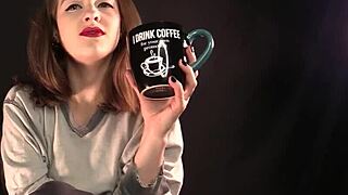 Your morning cup of me - but with clothes ripped and early morning yoga humiliation!