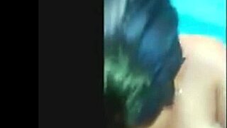 Suggestive Poolside Oral Encounter Awaits