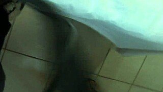 Oh wow, watch this slutty teen 18+ sucking balls deepthroat in fishnets and lingerie on the bed!