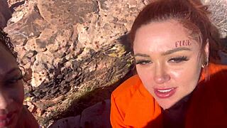 officer makes inmates perform blowjob and deepthroat in cosplay police scene