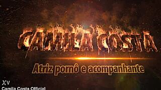 Marido da leitinho pra esposa após um dia cansativo de trabalho que ela teve olha a buceta babando completo no red.