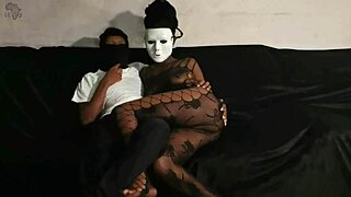 school is out, girl gone bad... pt 3 with ebony couple banging in shaved pussy gangbang