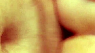 Amateur milf gets fucked hard in doggystyle pov with shaved pussy and intense orgasm