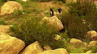 Black milf Dee experiences intense outdoor fucking from Seth Dickens with cumshot finish