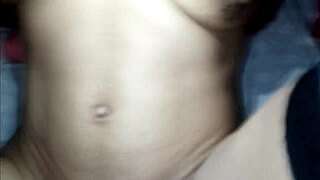 Big ass brunette gets fucked by boy in naughty woman roleplay outfit during homemade session. She moans from huge cock pounding.