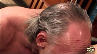 I adore how this blonde savors an old guy's lessons in anal pleasure with blowjobs and doggystyle rides.